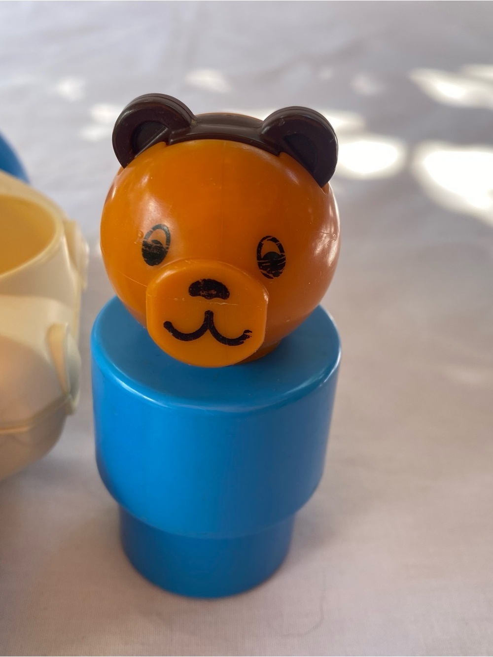 Vintage Fisher Price Pop Up Bear Toy 1987 Rolling Ball Popper - Picture 2 of 7